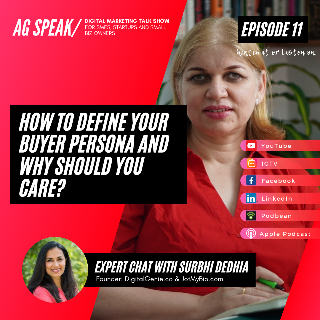 How to define your buyer persona and why you should care - title of podcast episode 11